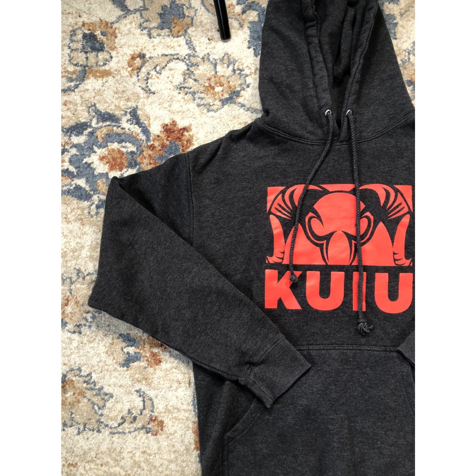 Logo 7 KUIU Hoodie Mens Medium Gray Fleece Pullover Graphic Print Ram Logo Hunting Sweatshirt Size US M / EU 48-50 / 2 - 3 Thumbnail