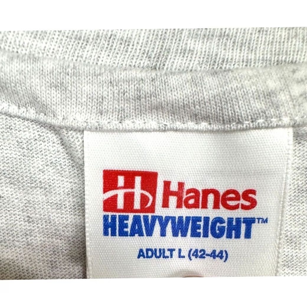 Hanes VINTAGE Hanes Shirt Mens Large 42-44 Grey Heavyweight Italian Single Stitch T-Shirt Size US L / EU 52-54 / 3 - 3 Thumbnail