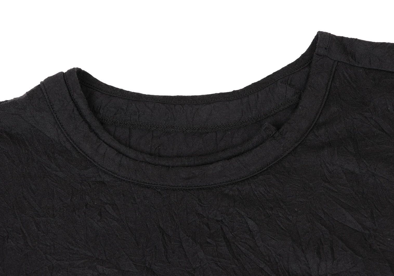 Yohji Yamamoto Washed Slit T-Shirt in Black, Size 3 Size US L / EU 52-54 / 3 - 3 Thumbnail