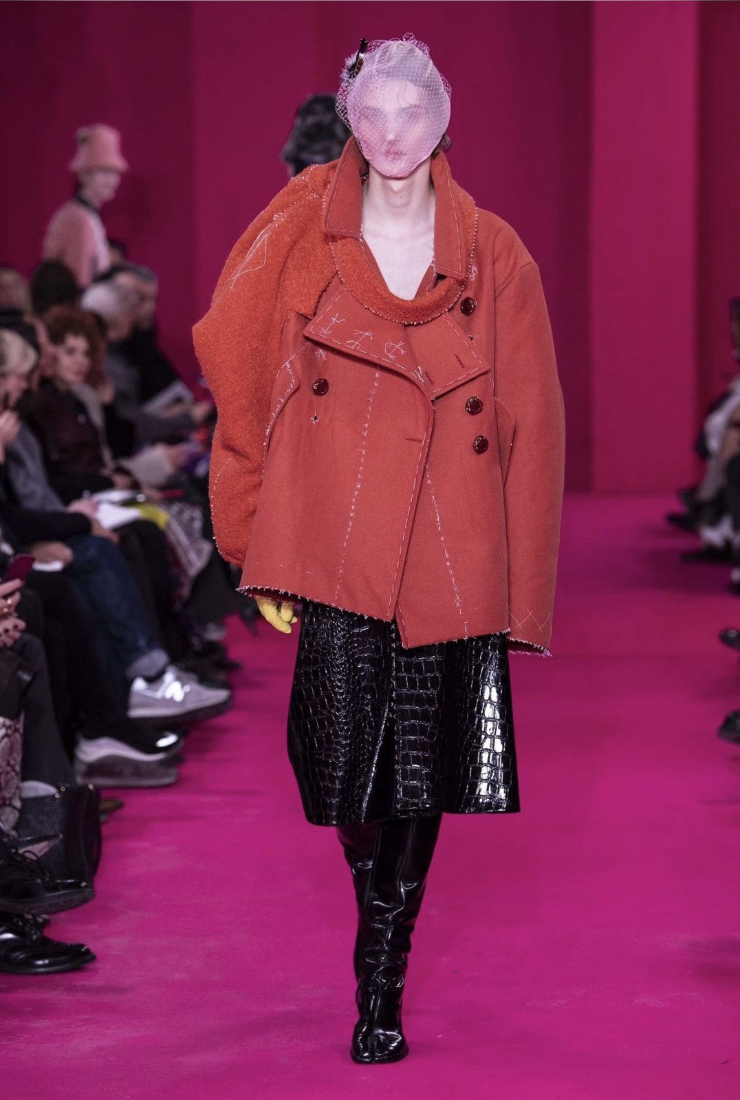 Maison Margiela Maison Marigela Artisanal Embossed Croc Culottes Size US 34 / EU 50 - 7 Thumbnail