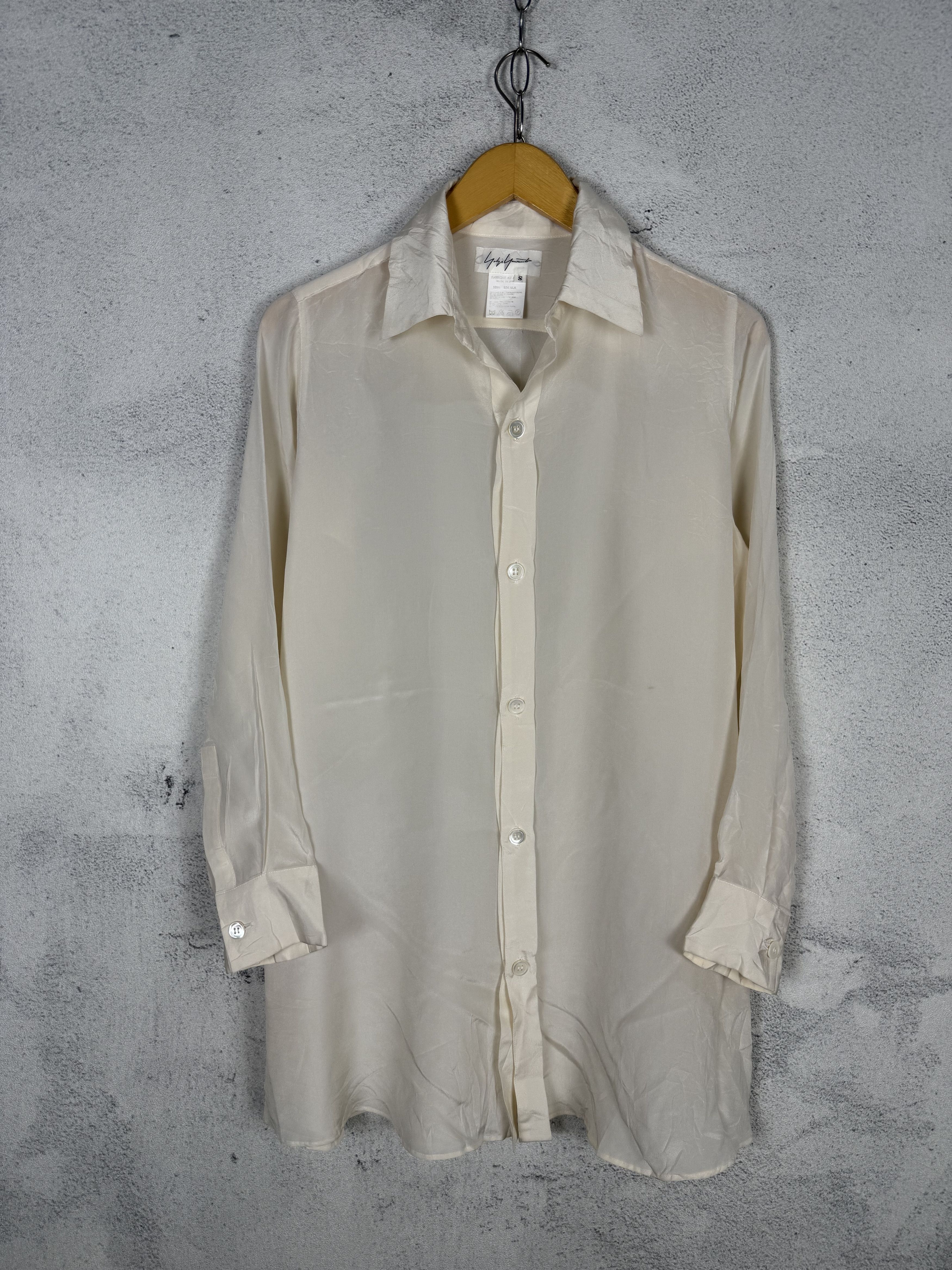 Yohji Yamamoto Yohji Yamamoto Silk Shirt Size US S / EU 44-46 / 1 - 3 Thumbnail