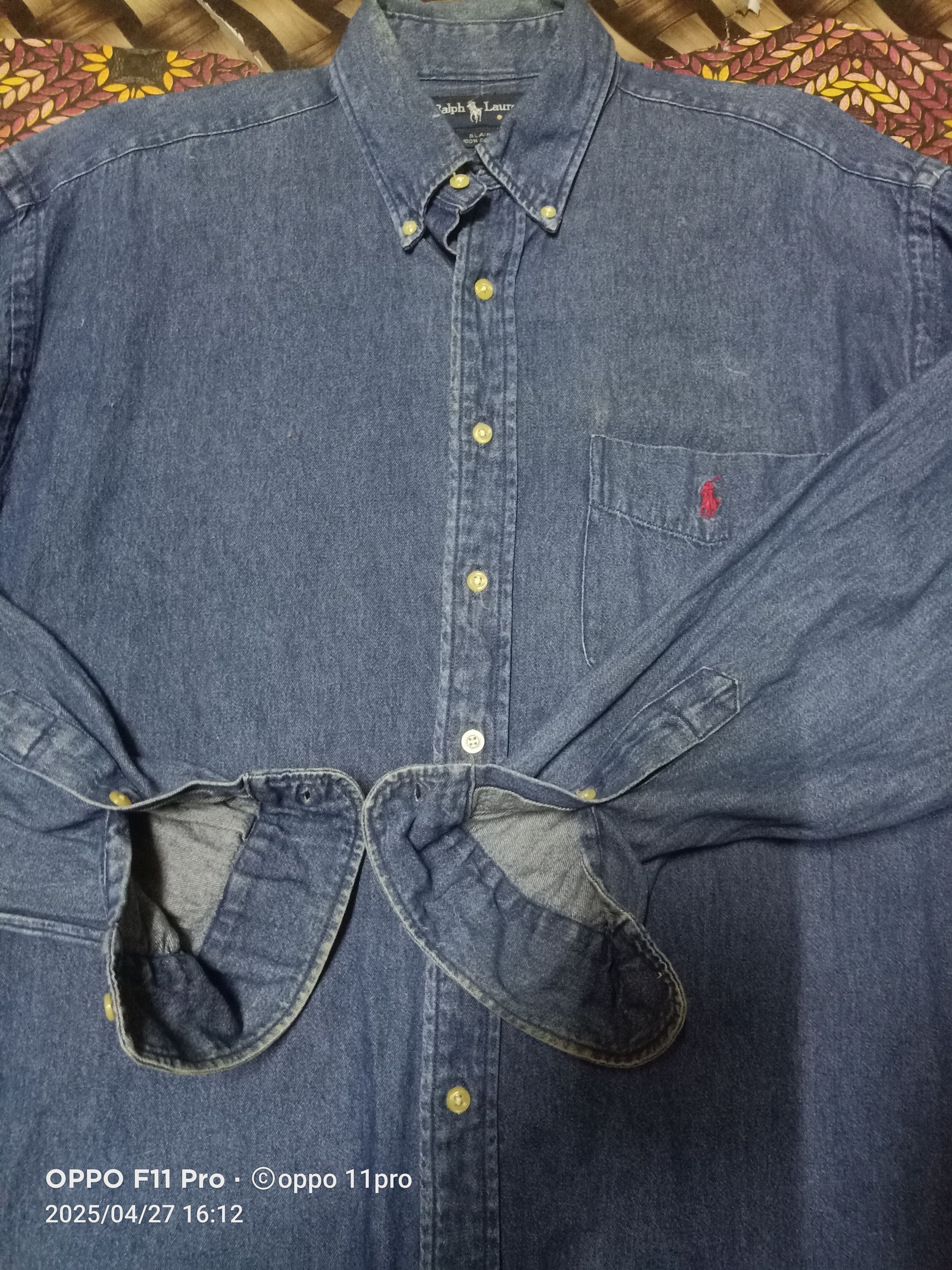 Polo Ralph Lauren × Vintage Polo Vintage 90s Button Up Blaire Front Poket Size US L / EU 52-54 / 3 - 14 Thumbnail