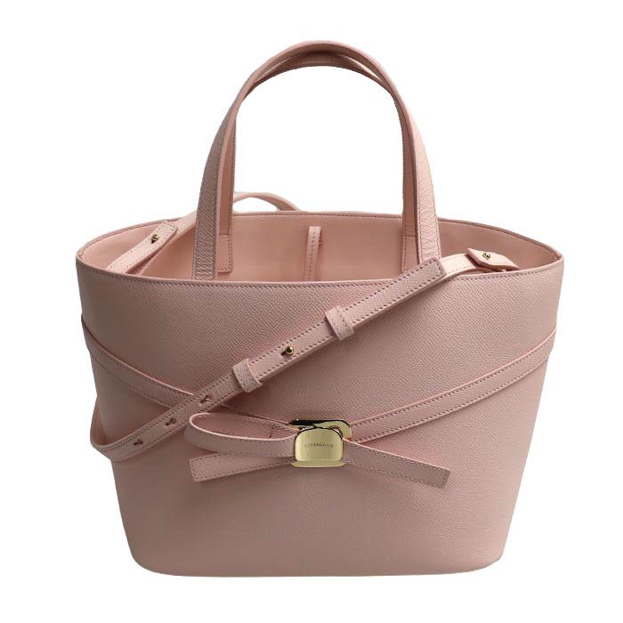 Salvatore Ferragamo Salvatore Ferragamo New Vara Plate Leather 2way Tote Bag Leather Tote Bag 218348 DUTY FREE for USA