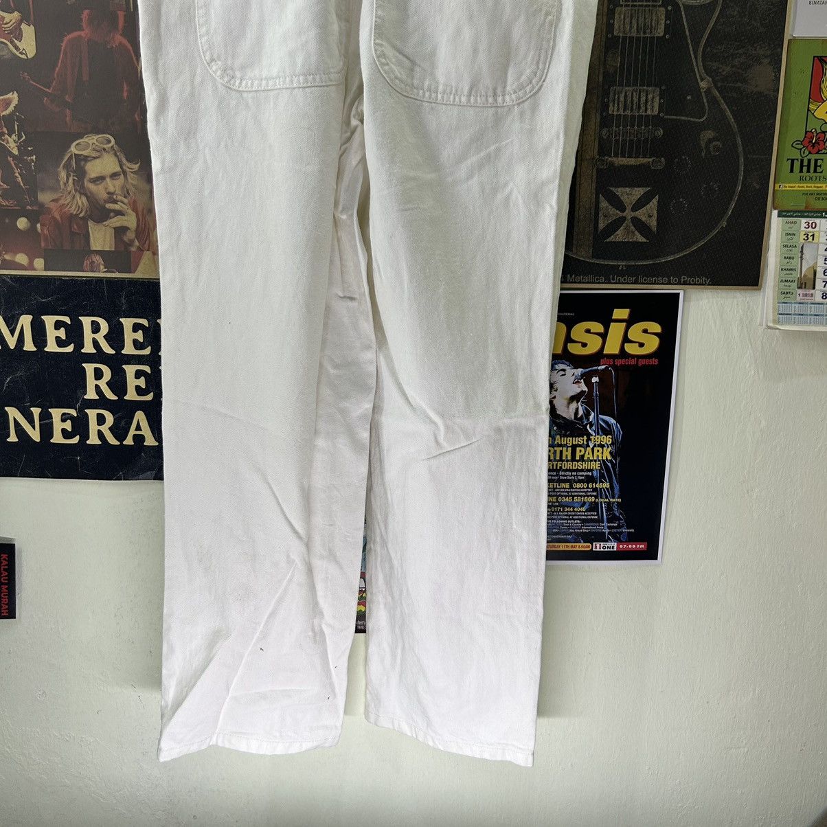 Vintage Vintage GU Jeans Bid White Jumpsuit Size 33" - 9 Thumbnail