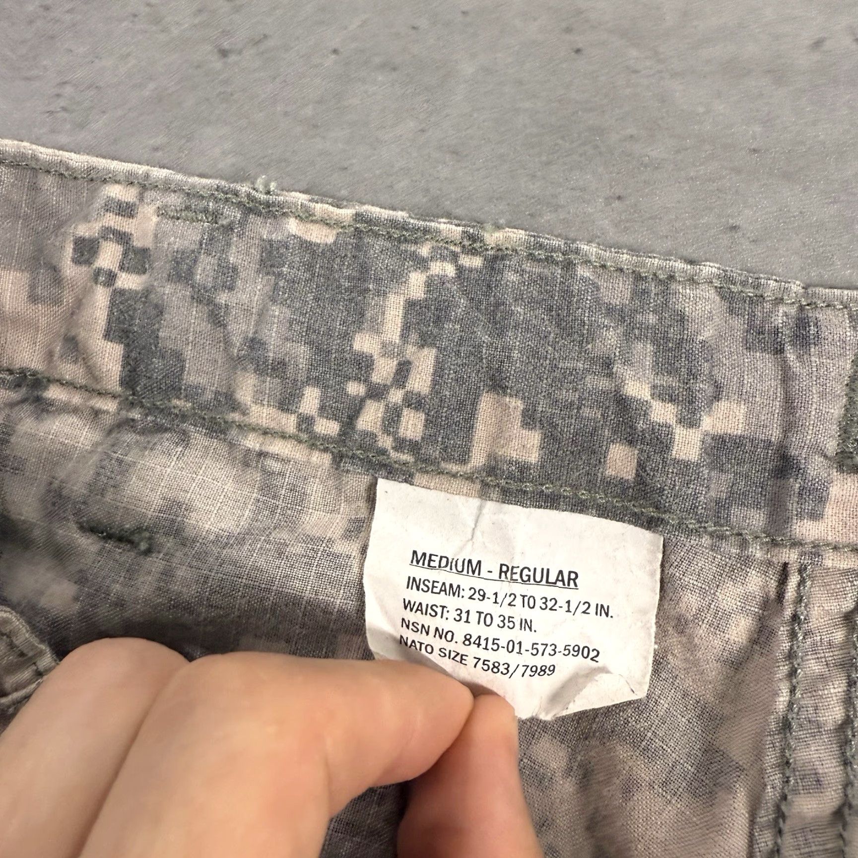 Propper VINTAGE PROPPER Military Army Cargo Pants Men Regular 33x32 Green Camouflage Canvas Cargo Pocket Army Outdoor 90s? Size US 33 - 6 Thumbnail