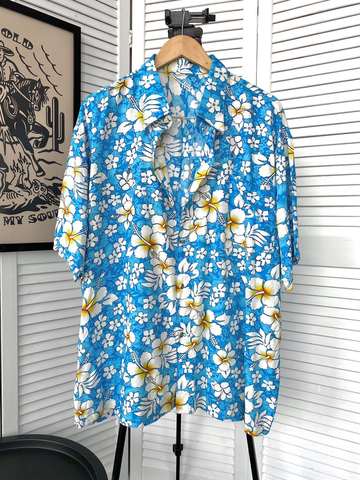 Vintage Vintage Hawaii Flora Button Up Shirt Oversized Size US XL / EU 56 / 4 - 1 Thumbnail