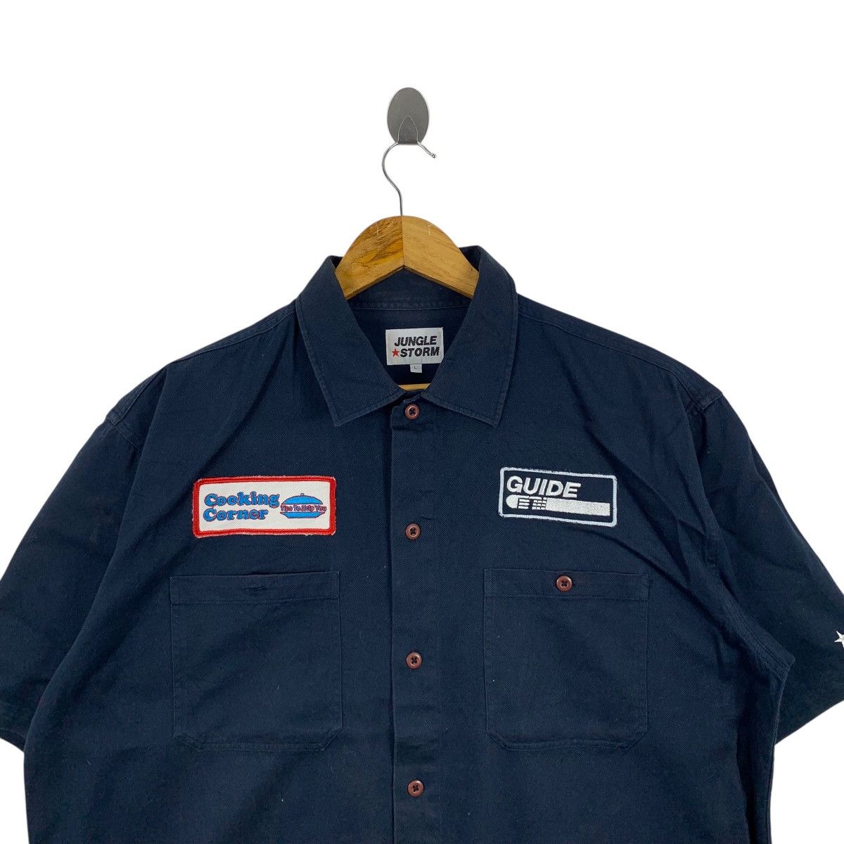 Japanese Brand × Jungles JUNGLE STORM Japanese Brand Casualwear Worker Uniform Shirts Size US L / EU 52-54 / 3 - 3 Thumbnail