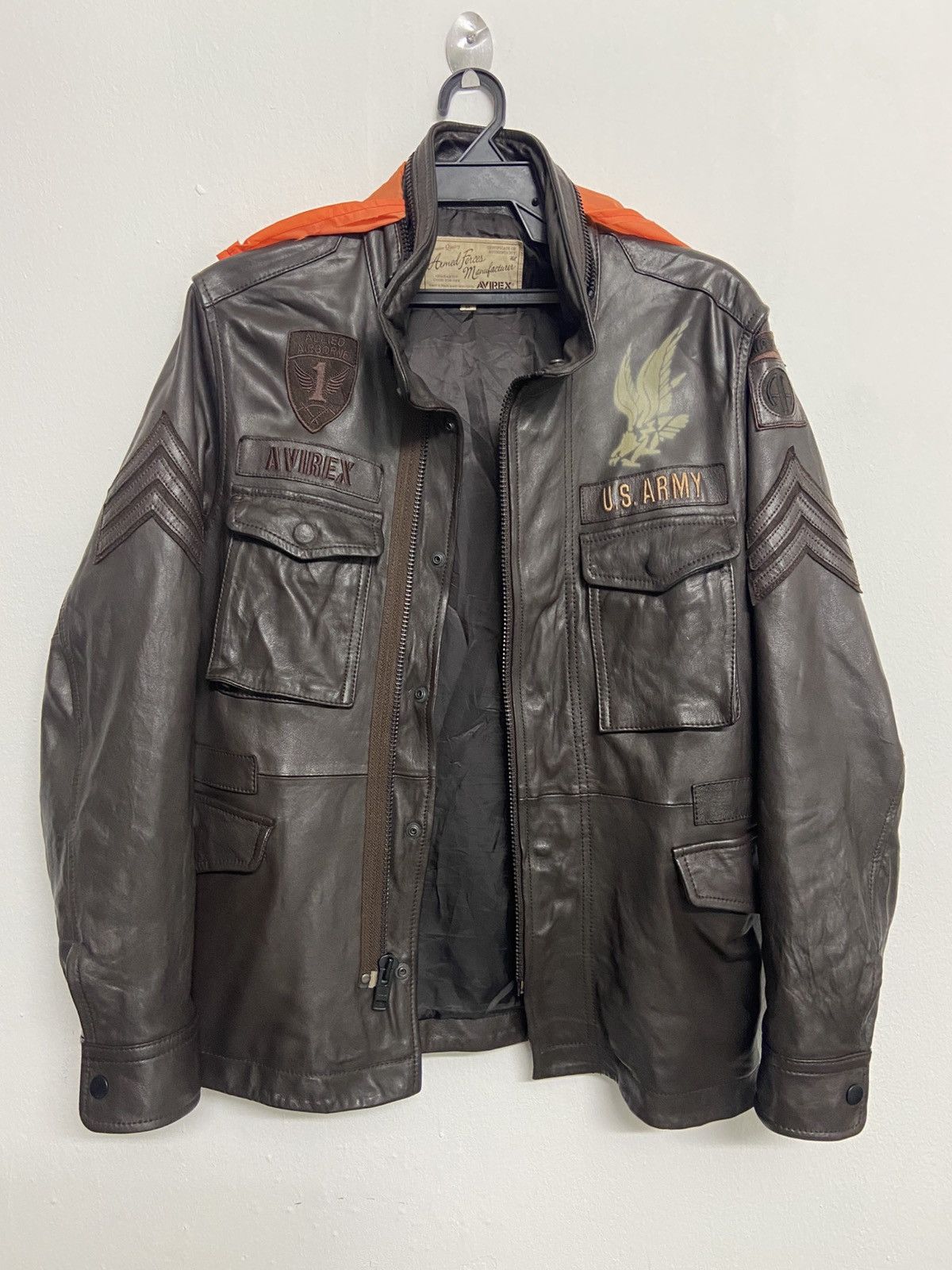 Avirex Avirex Leather Jacket M65 US ARMY Size US M / EU 48-50 / 2 - 4 Thumbnail