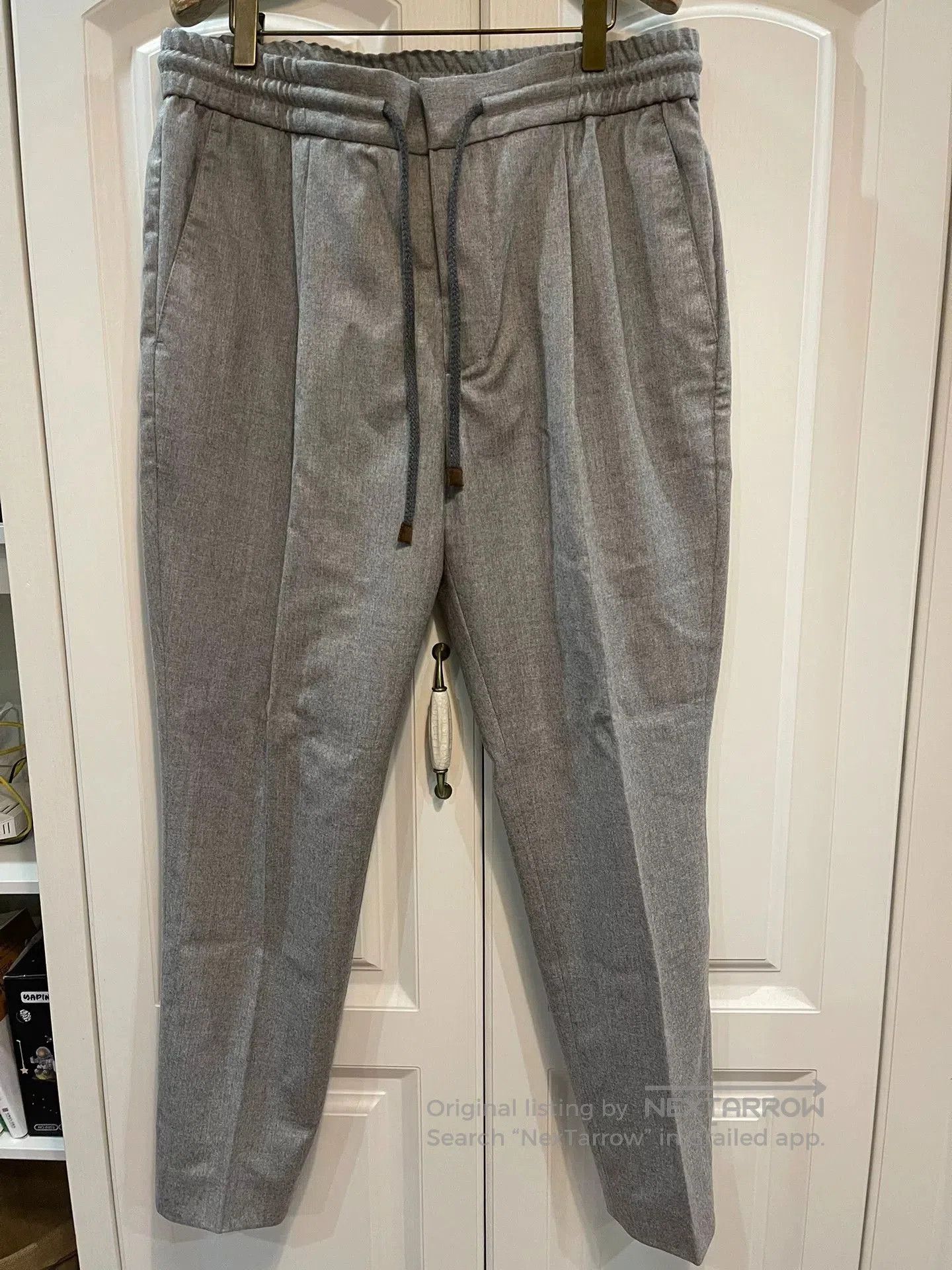 Brunello Cucinelli Brunello Cucinelli Gray Wool Trousers Size 48. Size US 38 / EU 54 - 1 Thumbnail