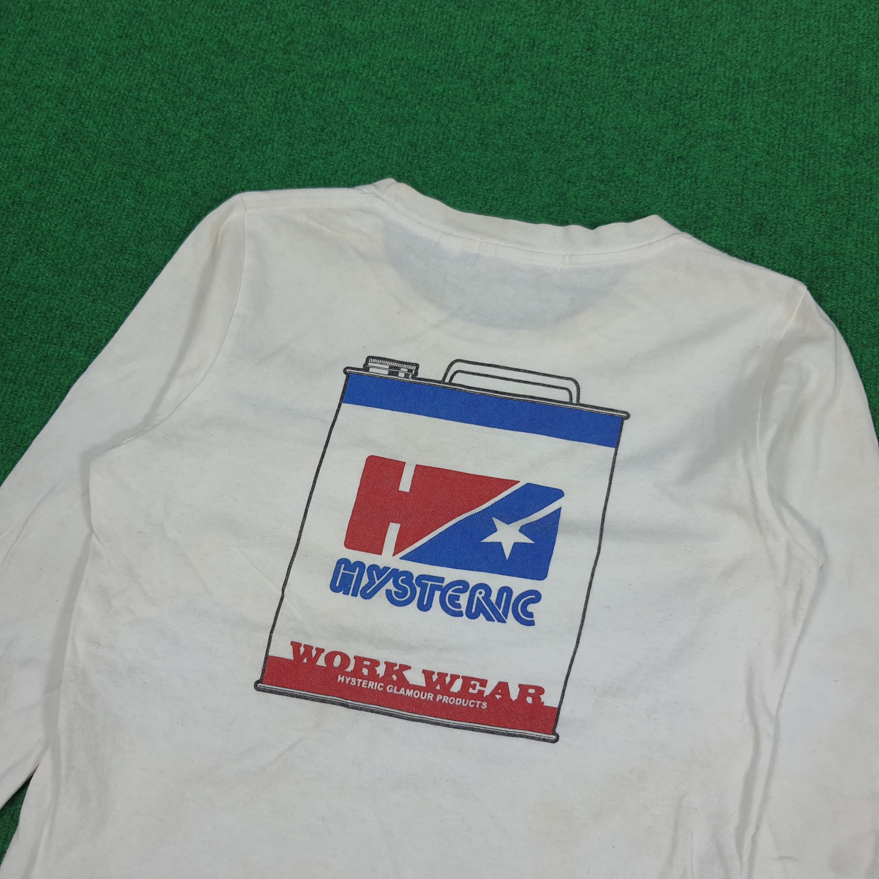 Hysteric Glamour × Japanese Brand × Vintage Vintage Hysteric Glamour Work Wear Japan Brand Tshirt Size US XS / EU 42 / 0 - 2 Thumbnail