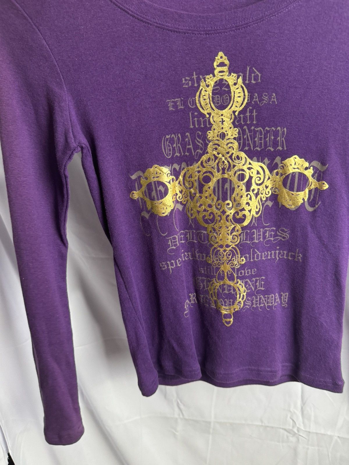 Hysteric Glamour × If Six Was Nine × Le Grande Bleu (L.G.B.) Gothic Poem Crosses Long sleeve Japanese Gal House Size US S / EU 44-46 / 1 - 5 Thumbnail