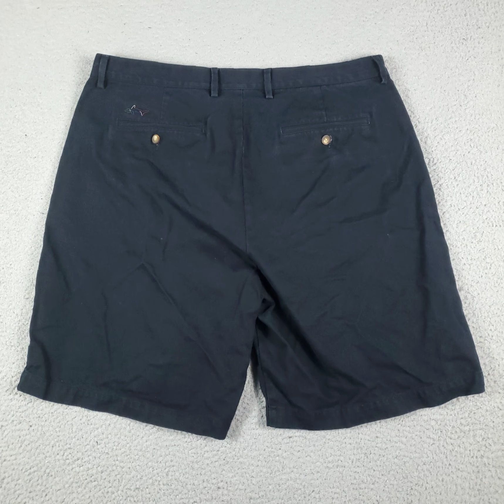 Vintage Greg Norman Men's Chino Shorts Size 34 Blue Flat Front Pockets Casual Classic Size US 34 / EU 50 - 4 Thumbnail