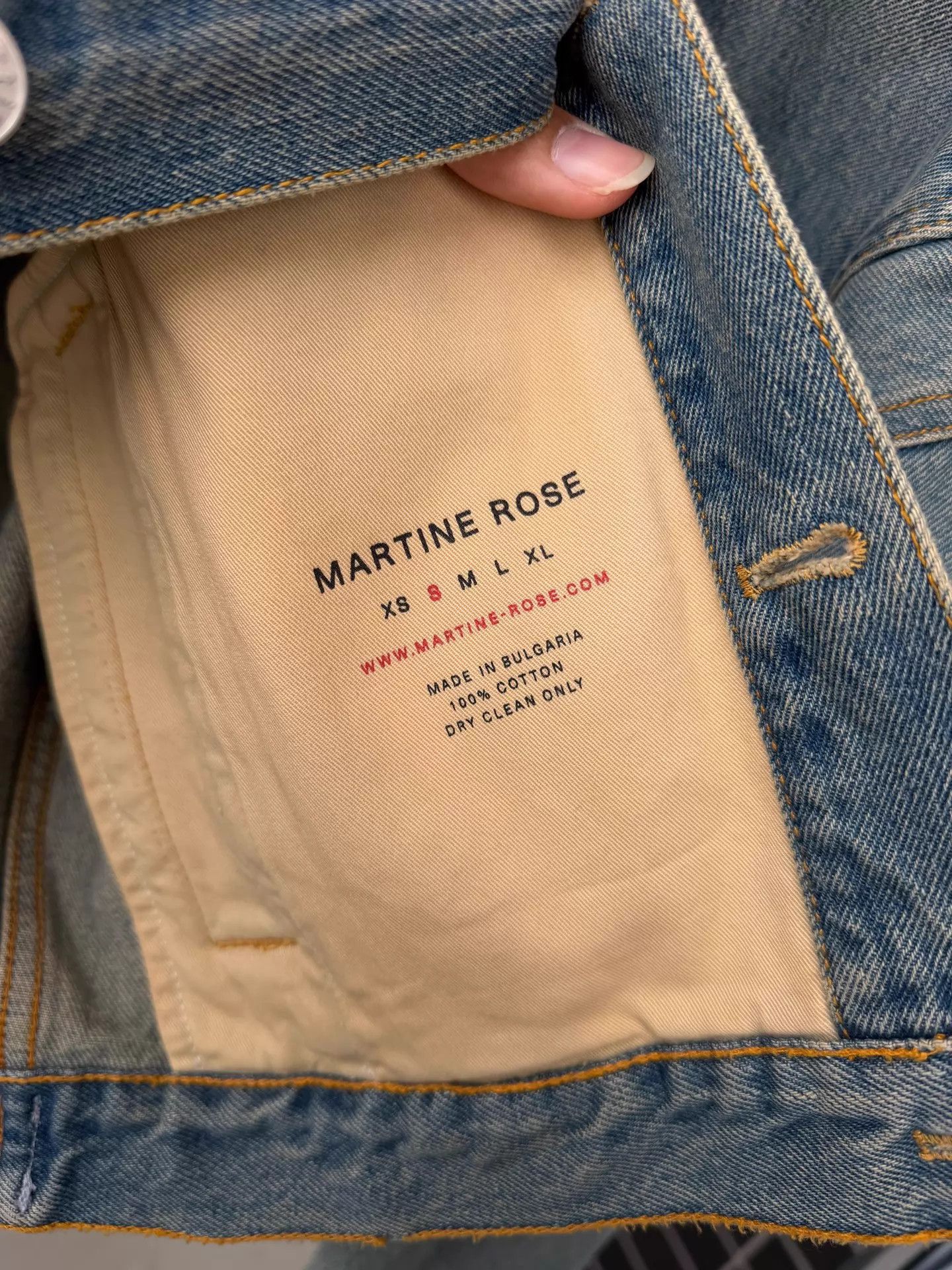 Martine Rose Martine Rose 20ss Popeye Denim Jacket w/ Shoulder Pads S Size US S / EU 44-46 / 1 - 9 Thumbnail