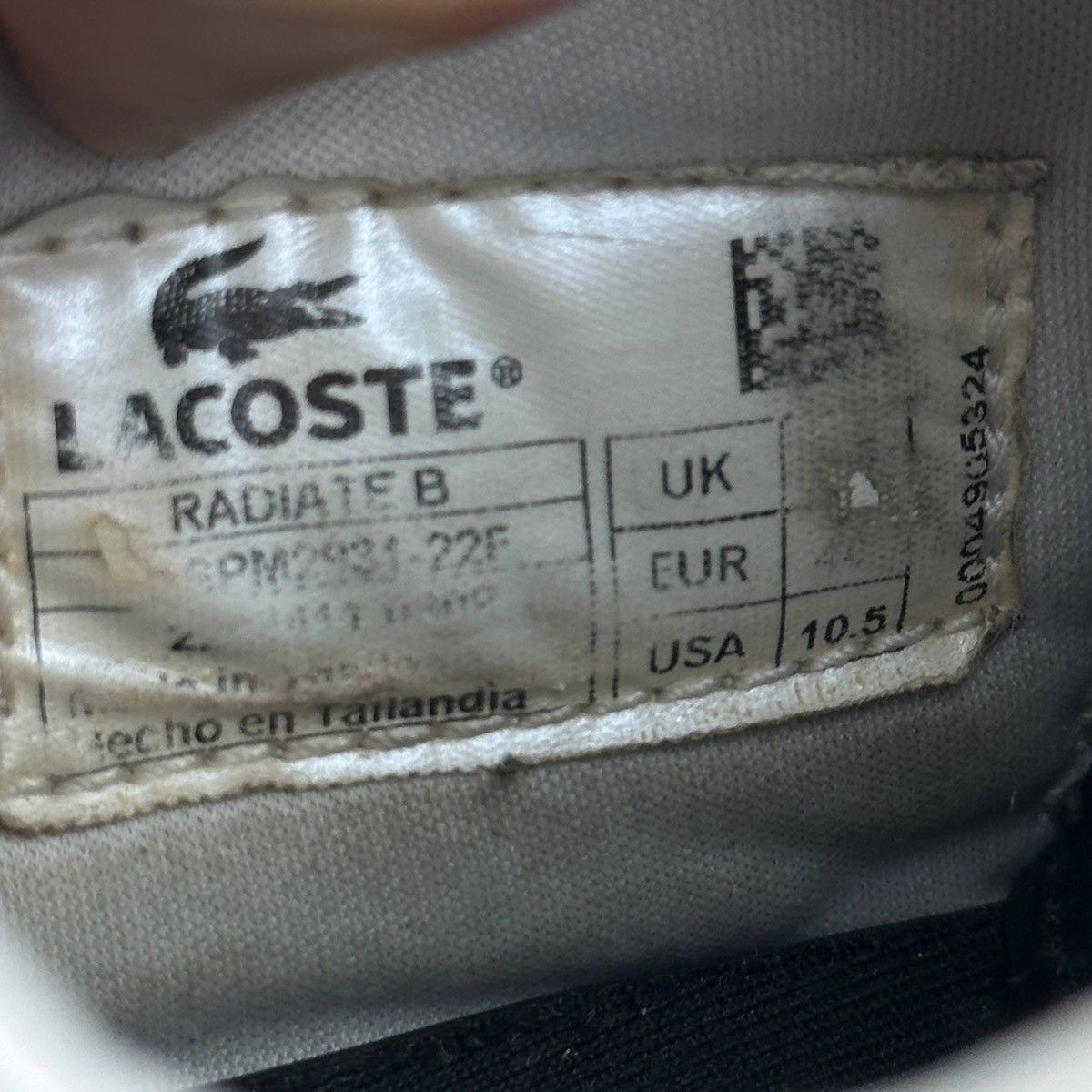 Lacoste Vintage Lacoste Black Leather Racing Sneakers Size US 10.5 / EU 43-44 - 15 Thumbnail