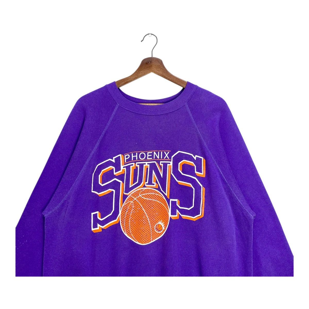NBA Vintage 80s Phoenix Suns NBA Sweatshirt Purple Size XL Size US XL / EU 56 / 4 - 2 Thumbnail