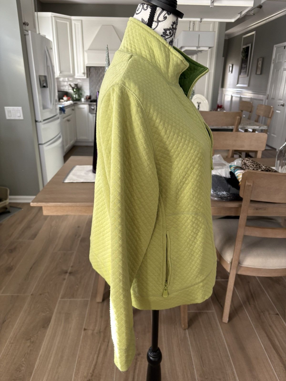 Other Petite large lime green zip up jacket Size L / US 10 / IT 46 - 6 Thumbnail