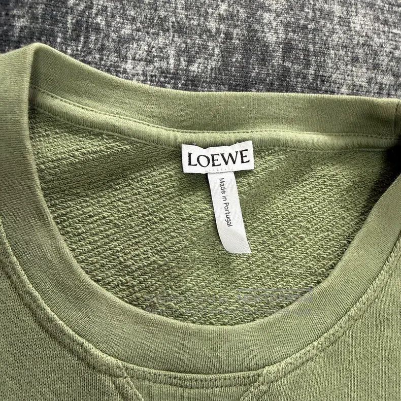 Loewe Loewe Large logo avocado green round neck hoodie Size XS / US 0-2 / IT 36-38 - 4 Thumbnail