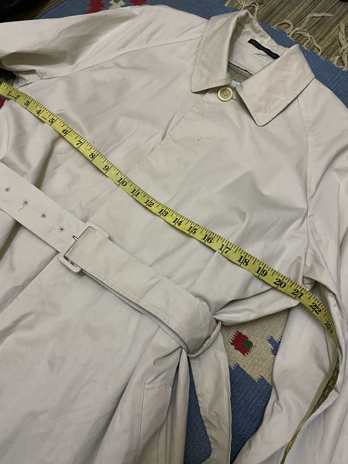 Yohji Yamamoto 90s YOHJI YAMAMOTO IMPERMEABLE LINING BELT COAT Size US M / EU 48-50 / 2 - 12 Thumbnail