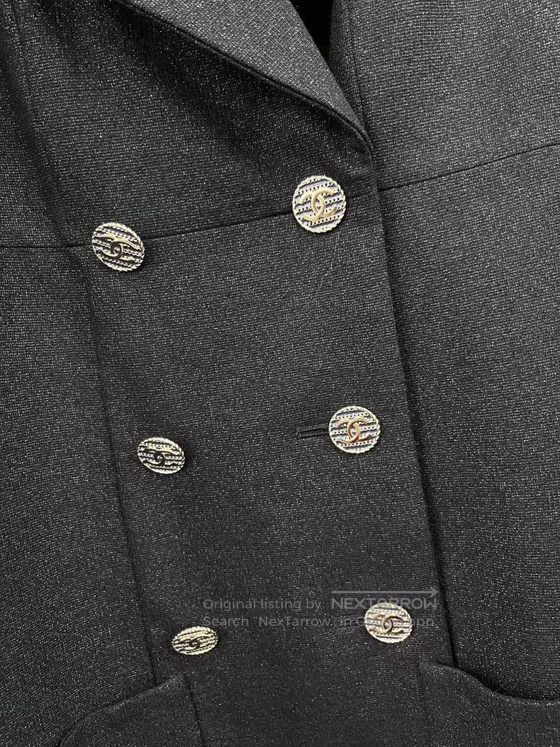 Chanel Chanel Black glitter double-breasted suit dress Size XS / US 0-2 / IT 36-38 - 2 Thumbnail