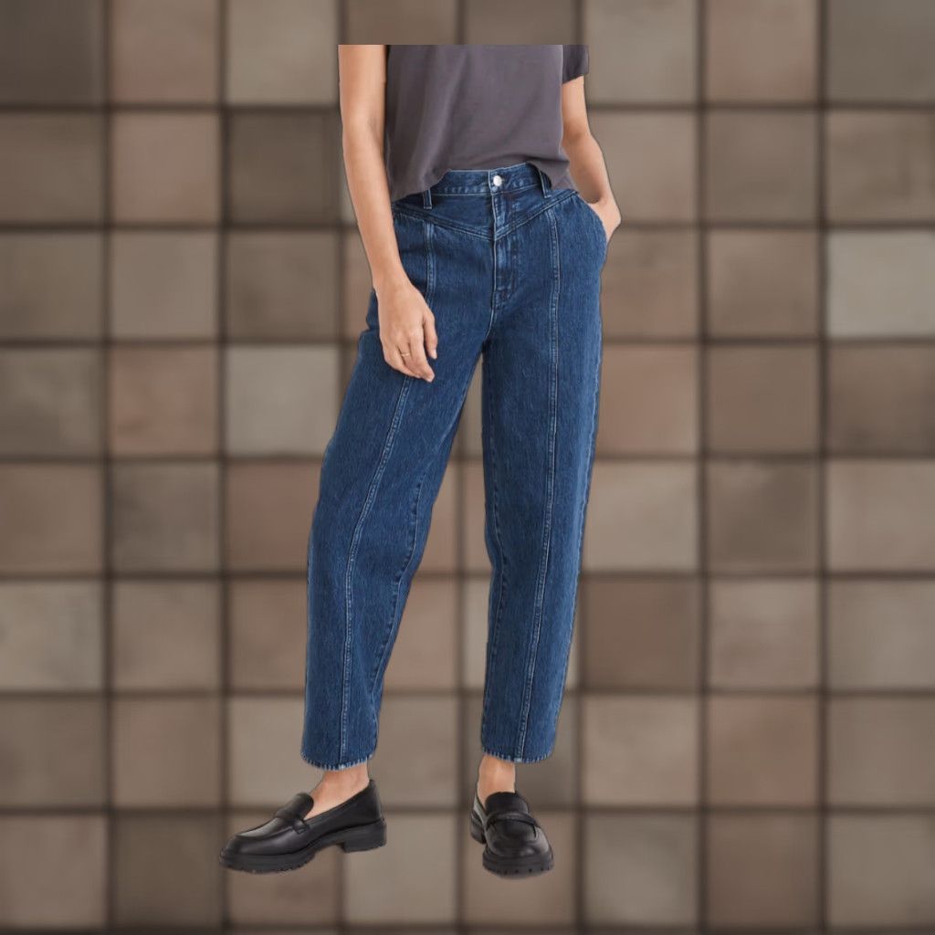 Madewell Madewell Womens Jeans 26 Rigid High Rise Balloon Sanford Wash Size 26" / US 2 / IT 38 - 1 Thumbnail
