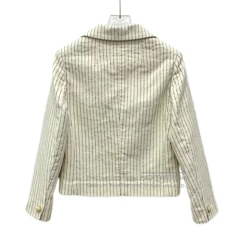 Dior Dior Beige Cotton Striped Women's Jacket . Size XXS / US 00 / IT 34 - 2 Thumbnail