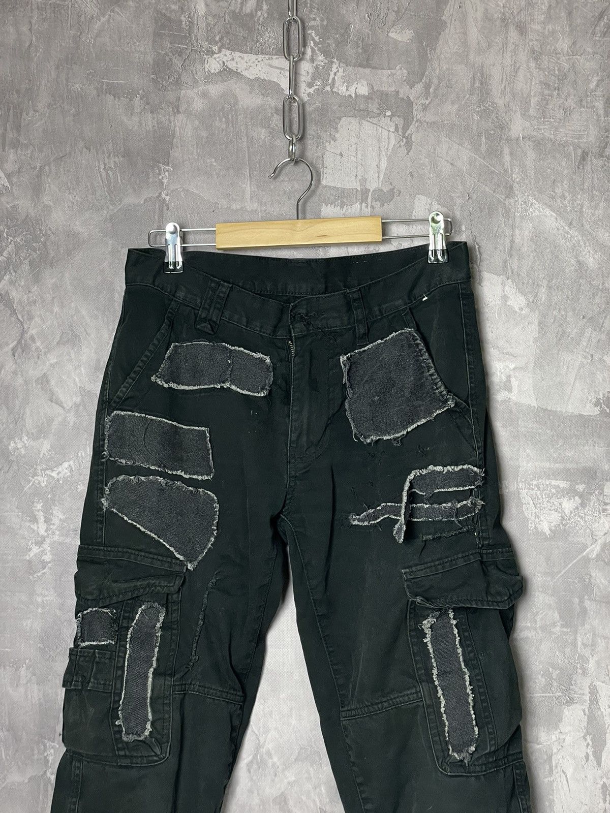 Japanese Brand Vintage Cargo Pant Patchwork y2k affliction Style Size US 29 - 2 Thumbnail