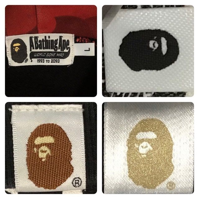 Bape BAPE logo pullover hoodie Red camo a bathing ape Size US L / EU 52-54 / 3 - 9 Thumbnail