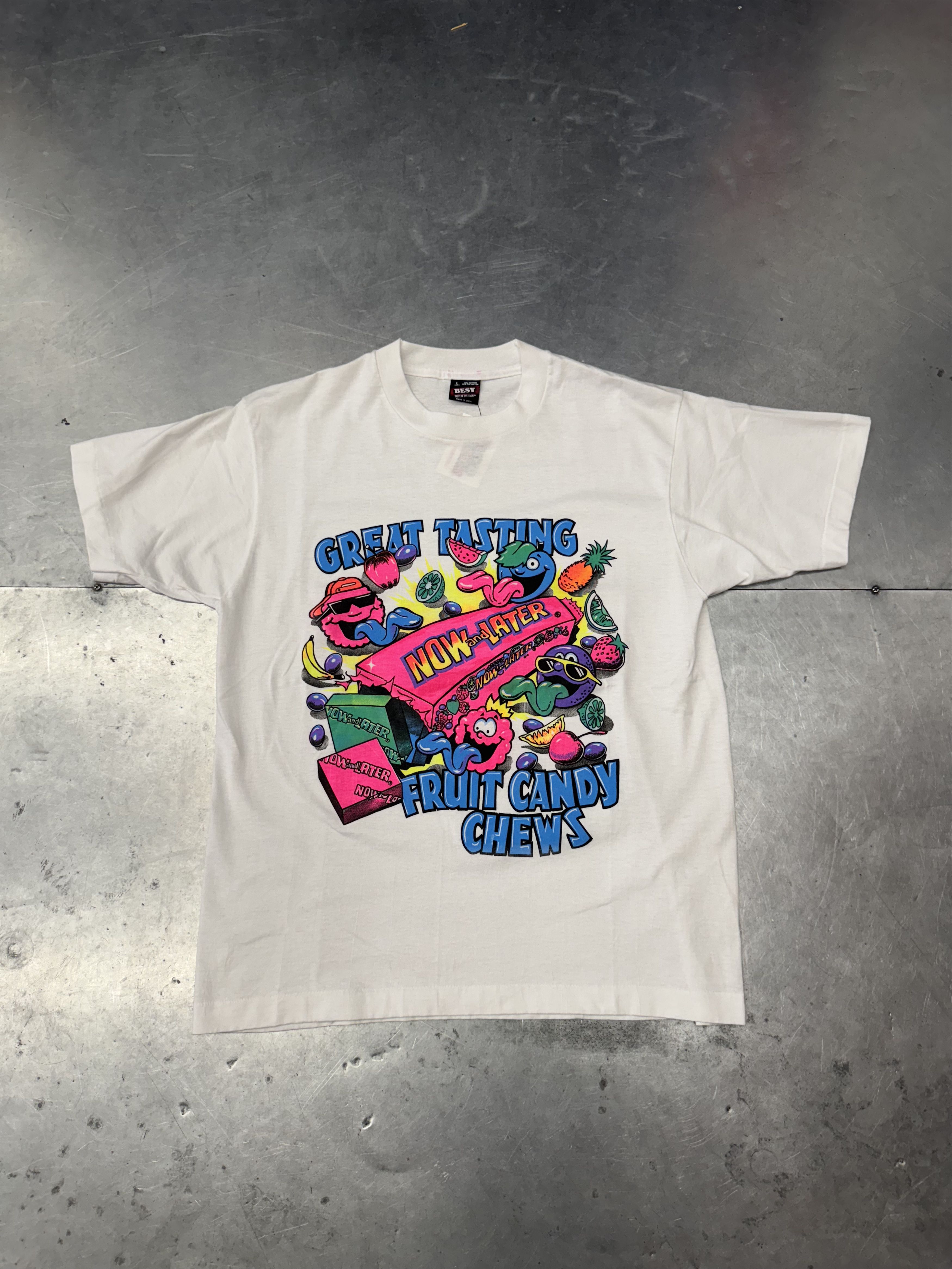 Fruit Of The Loom Vintage Now&Later Candy Tee Size US L / EU 52-54 / 3 - 1 Thumbnail