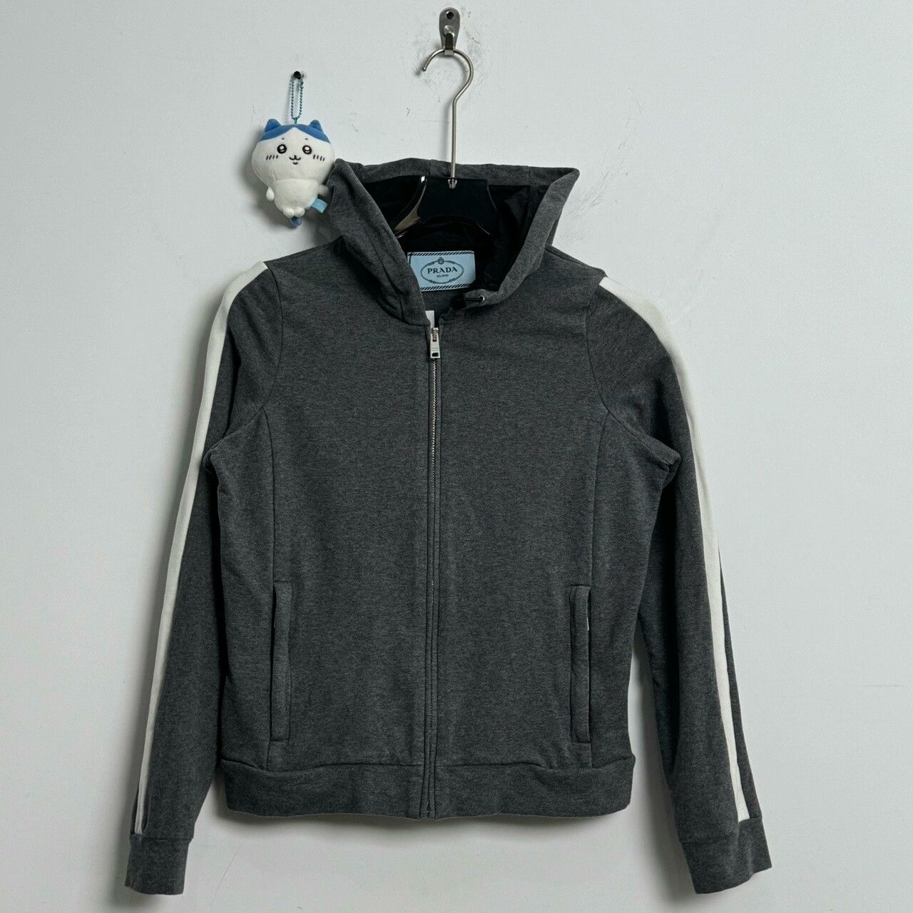Prada Red Prada Zip Hoodie with Logo Size US L / EU 52-54 / 3 - 1 Thumbnail