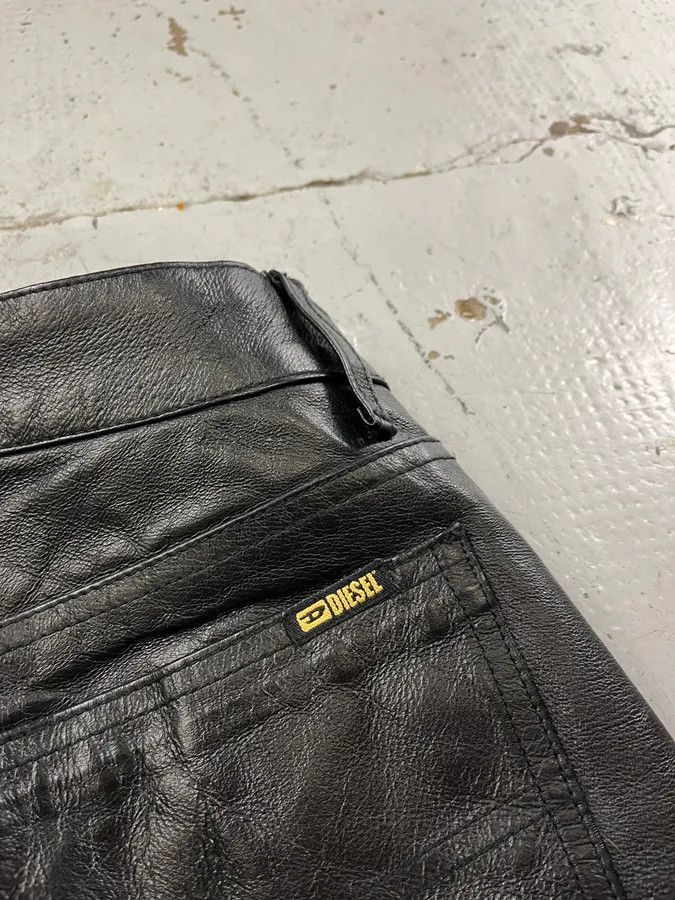 Diesel Diesel Biker Leather Black Pants Size US 30 / EU 46 - 10 Thumbnail