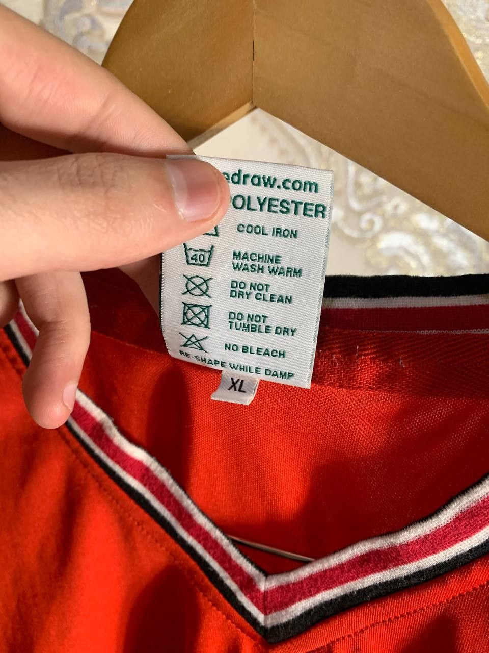 Vintage Very Rare Manchester United England Soccer Jersey Retro 90s Size US XL / EU 56 / 4 - 6 Thumbnail