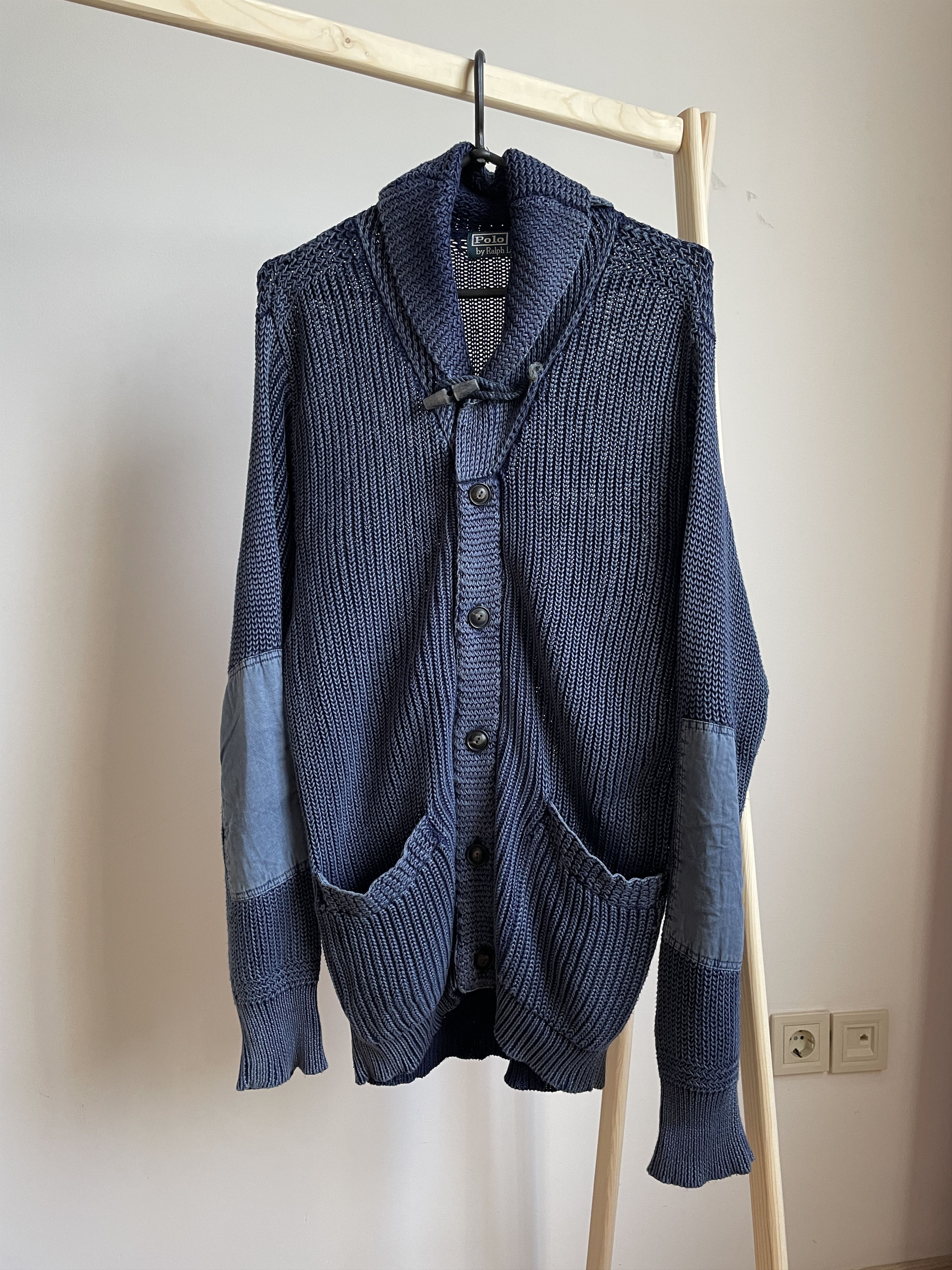 Polo Ralph Lauren Polo Ralph Lauren Vintage Shawl Collar Washed Cardigan Size US M / EU 48-50 / 2 - 1 Thumbnail