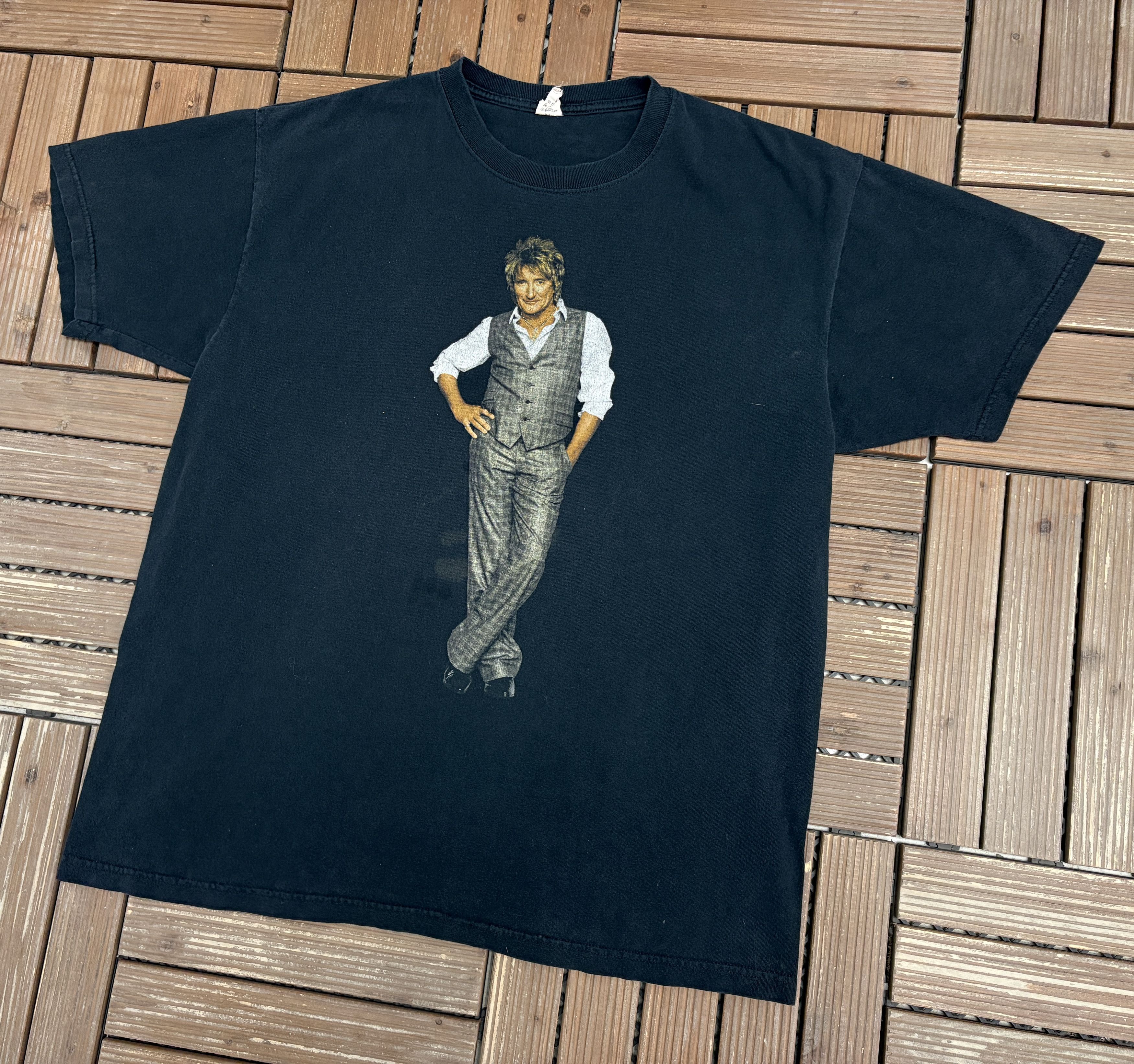 Vintage Rod Stewart Rockin' In The Round Vintage Tee Size US XL / EU 56 / 4 - 3 Thumbnail
