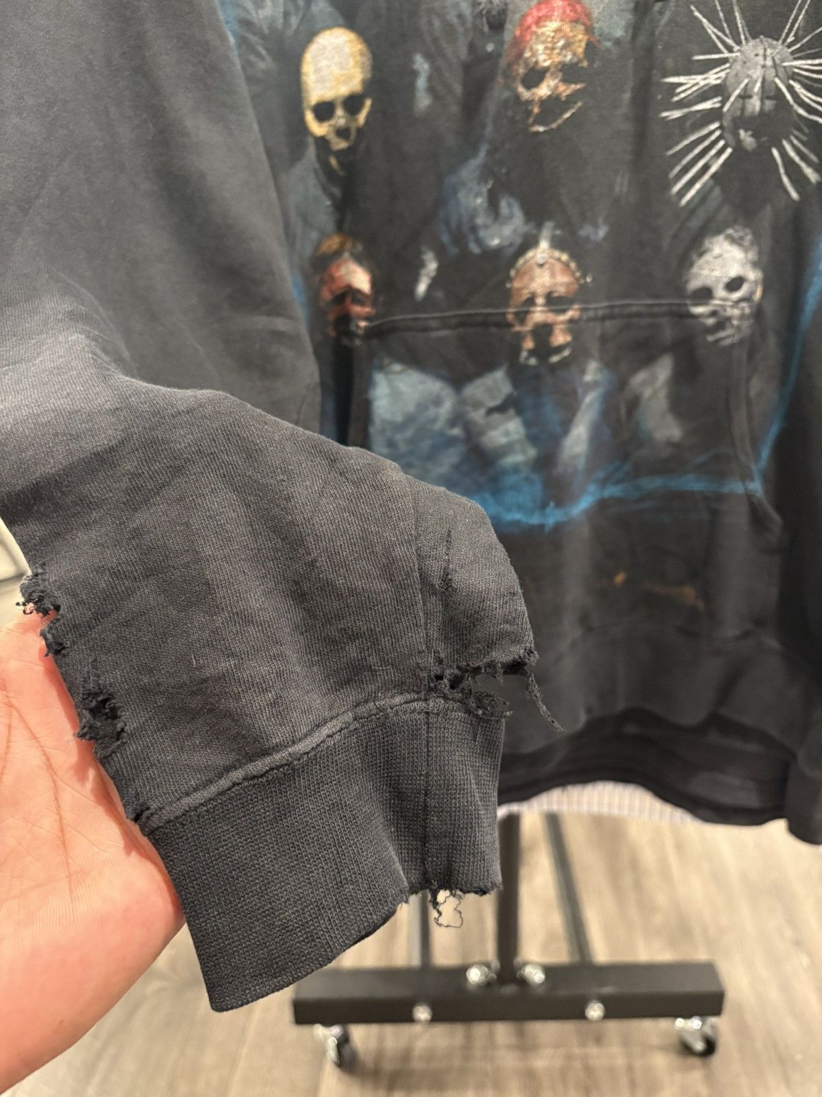 Band Tees 2006 slipknot hoodie thrashed Size US L / EU 52-54 / 3 - 9 Thumbnail