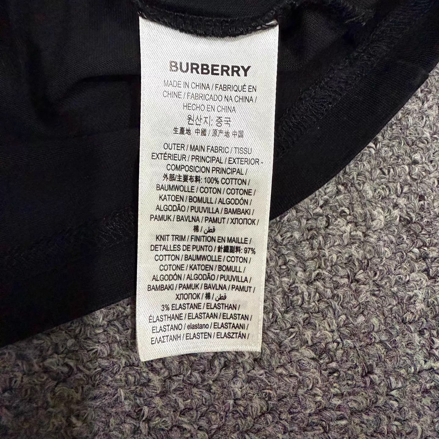 Burberry Burberry Black Pocket Check Short Sleeve S 99 New Size US S / EU 44-46 / 1 - 4 Thumbnail