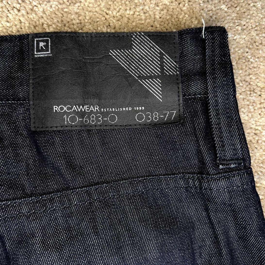 Rocawear Rocawear Original Fit Dark Wash Baggy Straight Jeans Navy 38 Size US 38 / EU 54 - 6 Thumbnail