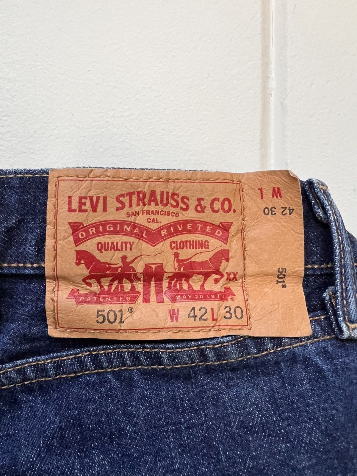 Levi's LEVI 501 DENIM BLUE Size US 42 / EU 58 - 4 Thumbnail