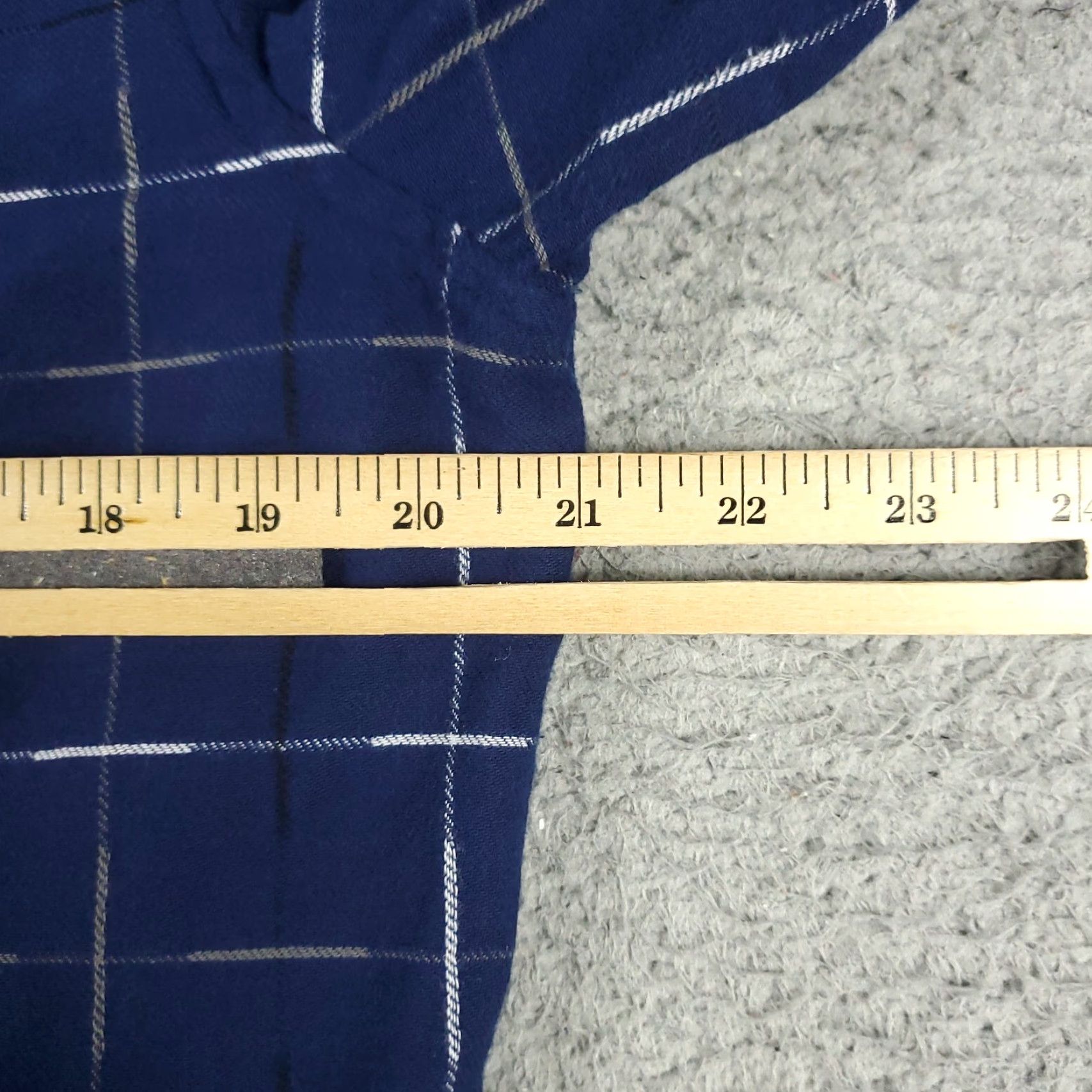 Original Penguin Original Penguin Shirt Adult Large Blue Plaid Button-Up Long Sleeve Cotton Pockets Logo Mens Size US L / EU 52-54 / 3 - 6 Thumbnail