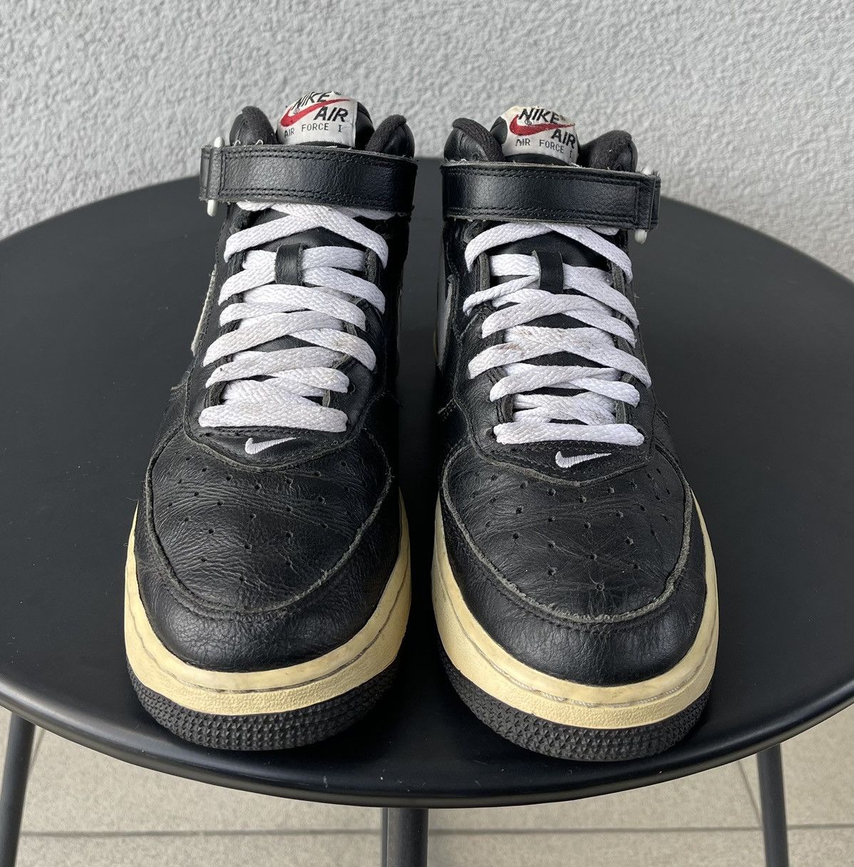 Vintage Vintage 2003 Nike Air Force 1 NYC New York Mid Shoes Leather Size US 7 / EU 40 - 3 Thumbnail