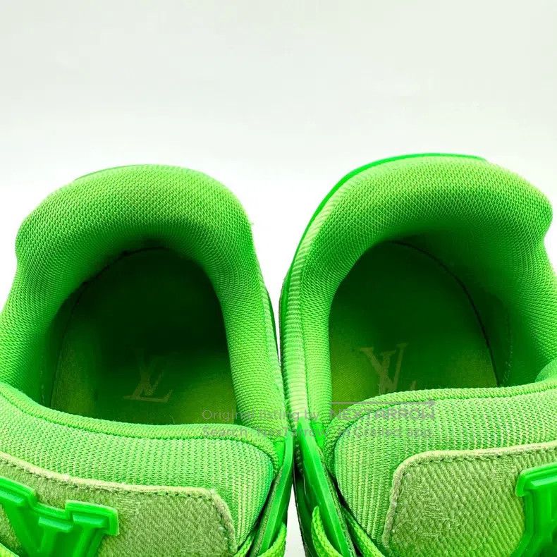 Louis Vuitton Louis Vuitton Trainer Jeans Fluorescent Green Board Shoes Size US 7 / EU 40 - 5 Thumbnail