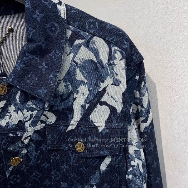 Louis Vuitton Louis Vuitton Floral logo print denim jacket Size US L / EU 52-54 / 3 - 4 Thumbnail