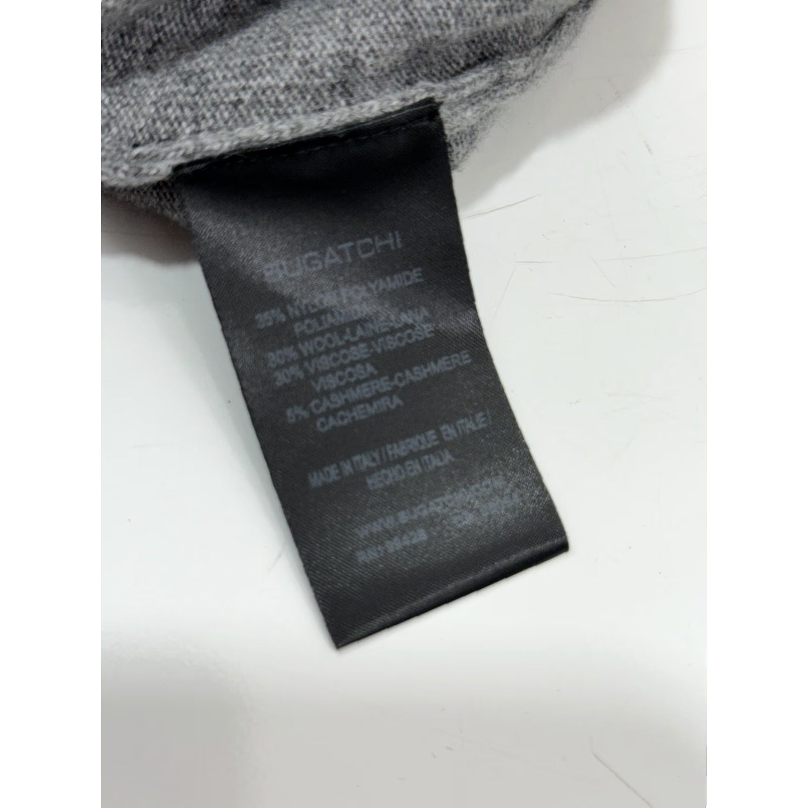 BUGATCHI BUGATCHI Vest Mens S Wool Blend Gray Cardigan Sweater Zip? No Zipper - Tag New MSRP 199 Size US S / EU 44-46 / 1 - 6 Thumbnail