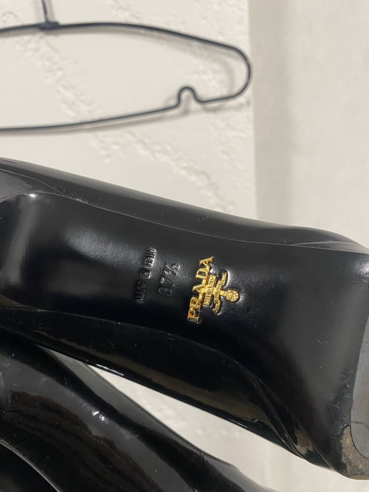 Prada Prada Black Patent Leather Heels Size: 37.5 Size US 7.5 / IT 37.5 - 11 Thumbnail