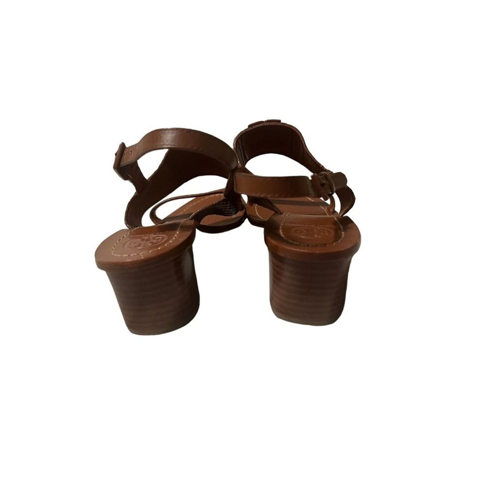 Tory Burch Tory Burch Heeled Open Toe Sandals 9.5 M Leather Size US 9.5 / IT 39.5 - 7 Thumbnail