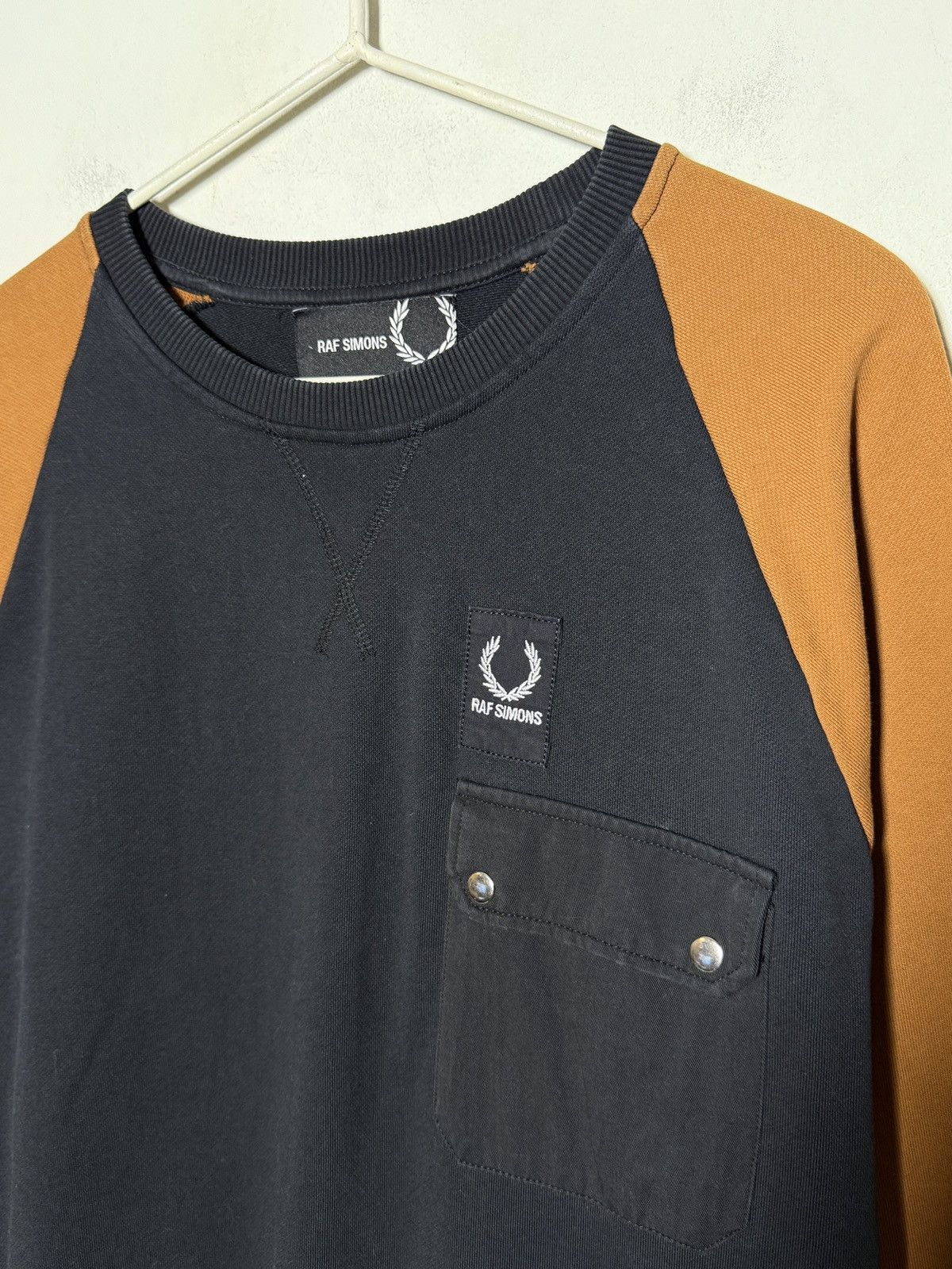 Raf Simons x Fred Perry long sleeve sweatshirt in cotton