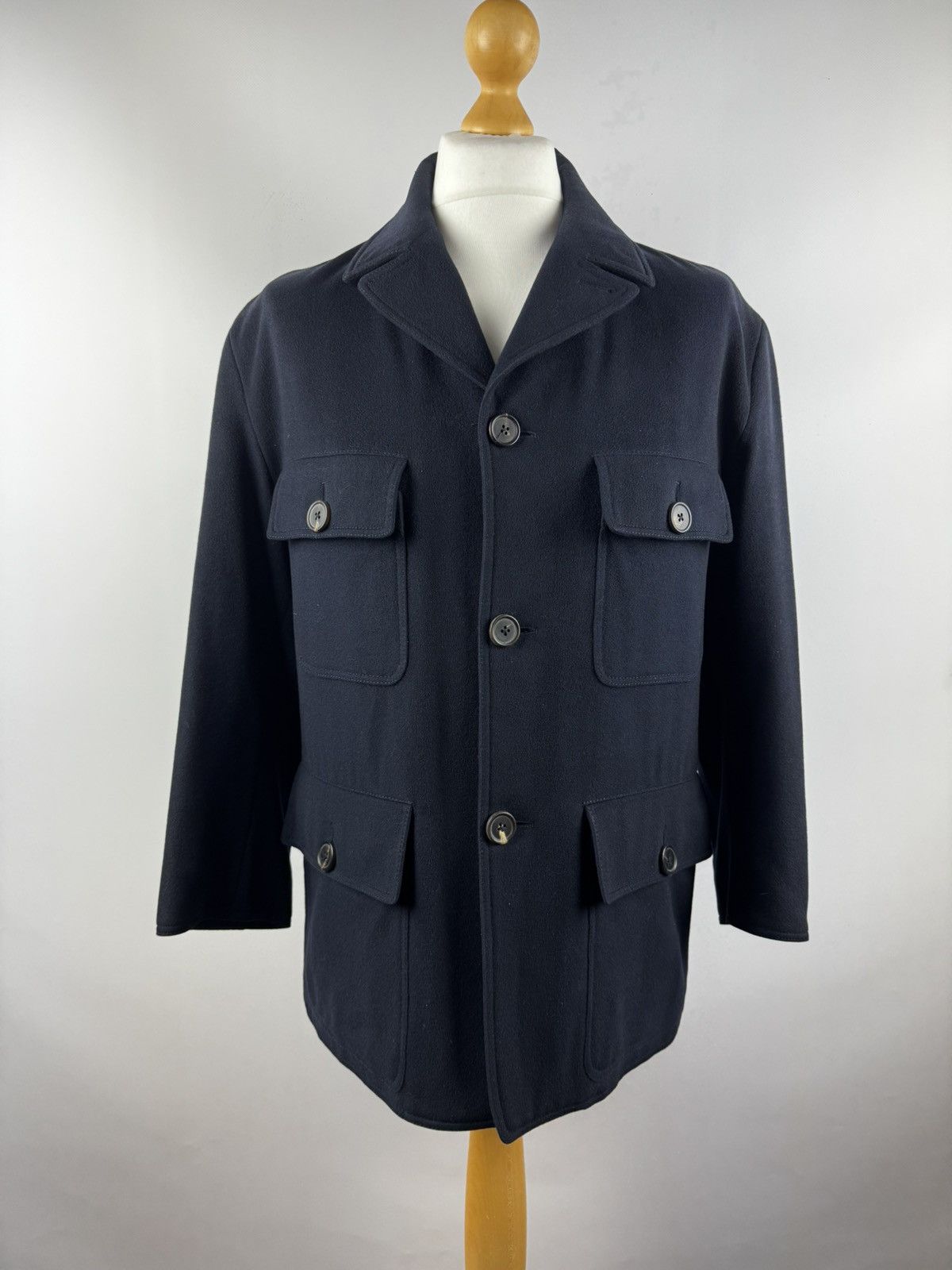 Hermes × Japanese Brand Hermes Coat Cashmere 13200€ Size US M / EU 48-50 / 2 - 1 Thumbnail