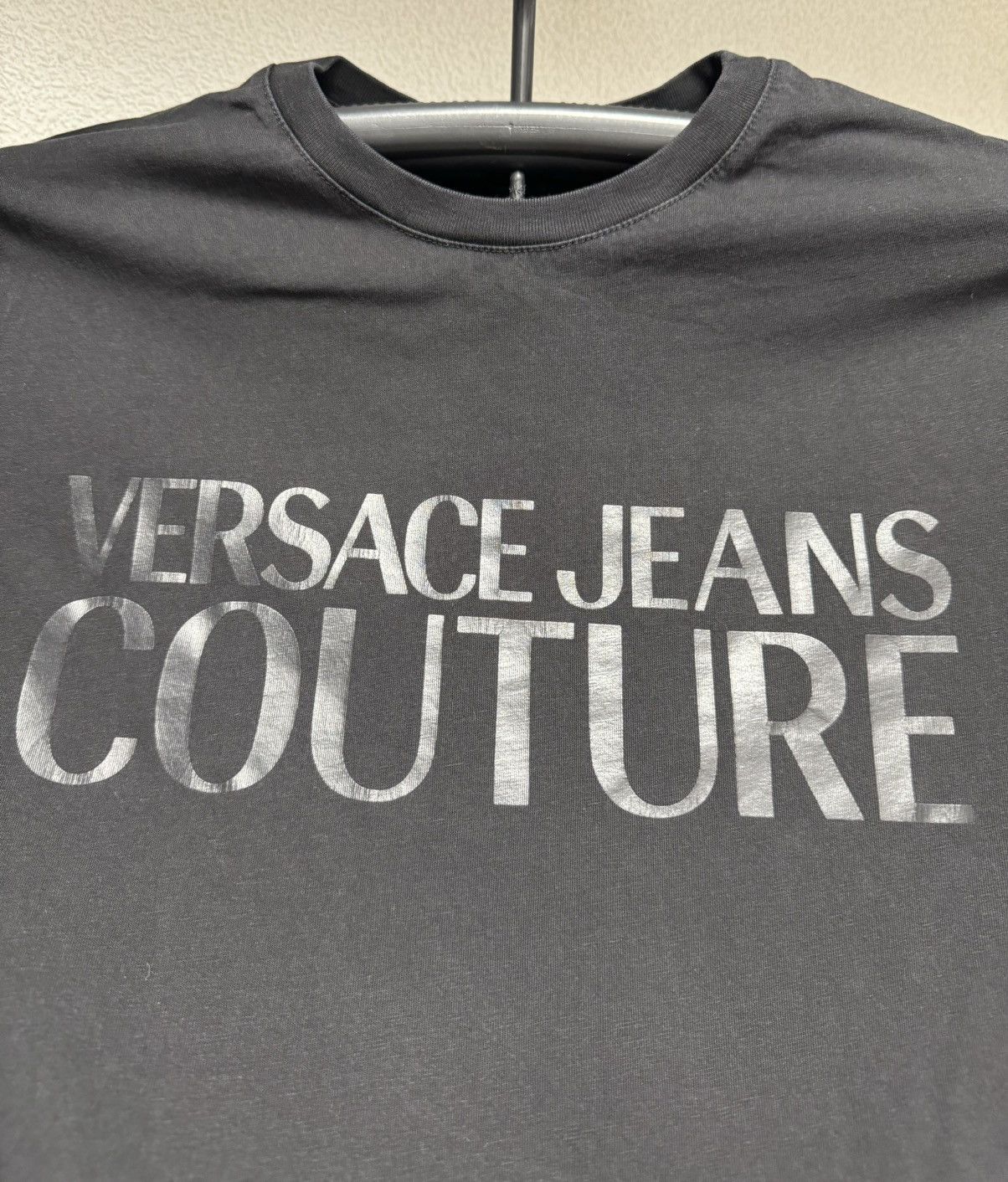 Versace Jeans Couture Versace Jeans Couture black t-shirt big logo luxury S-M sz Size US S / EU 44-46 / 1 - 4 Thumbnail