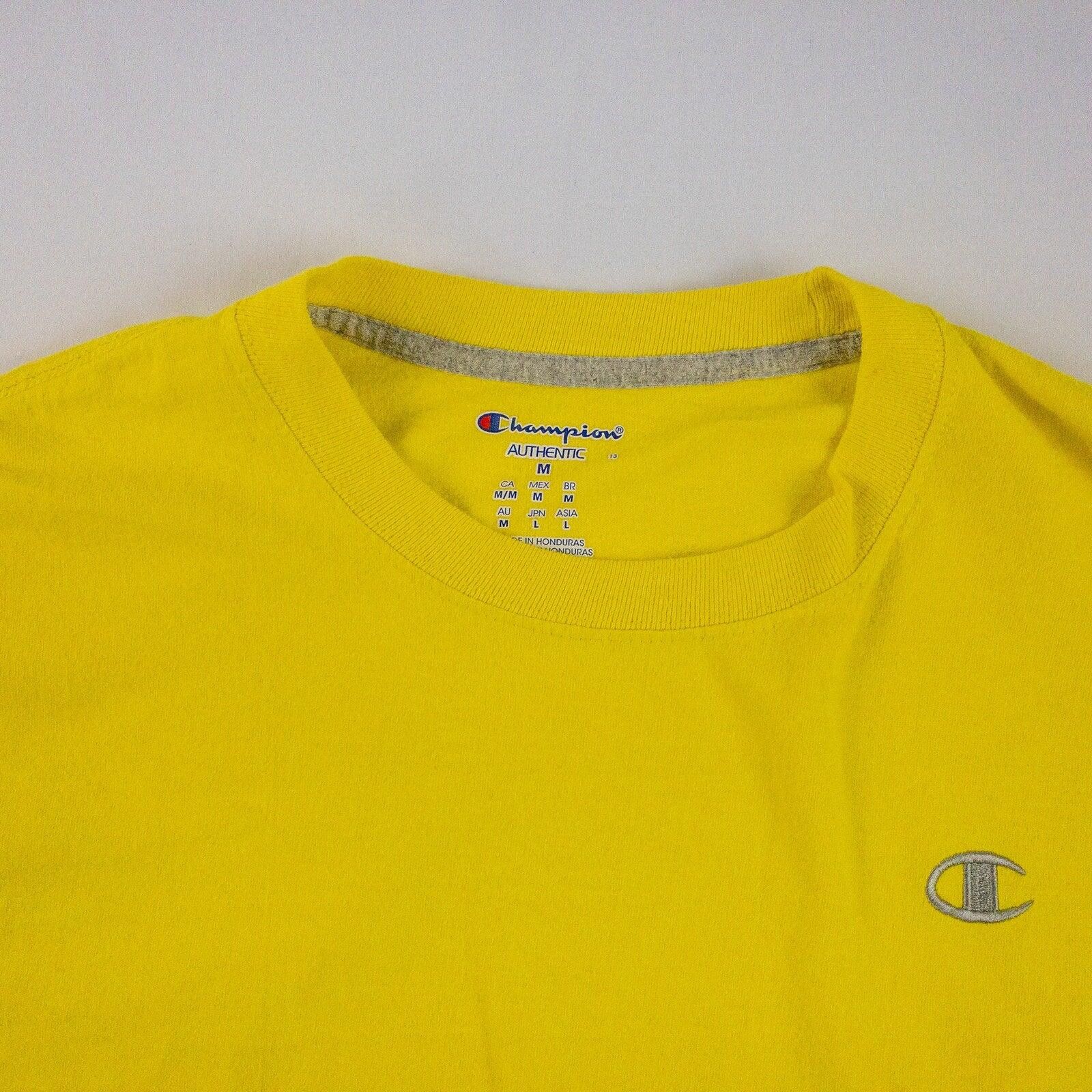Champion Champion Vintage Yellow Tee Shirt Mens Small Womens Medium Size US M / EU 48-50 / 2 - 3 Thumbnail