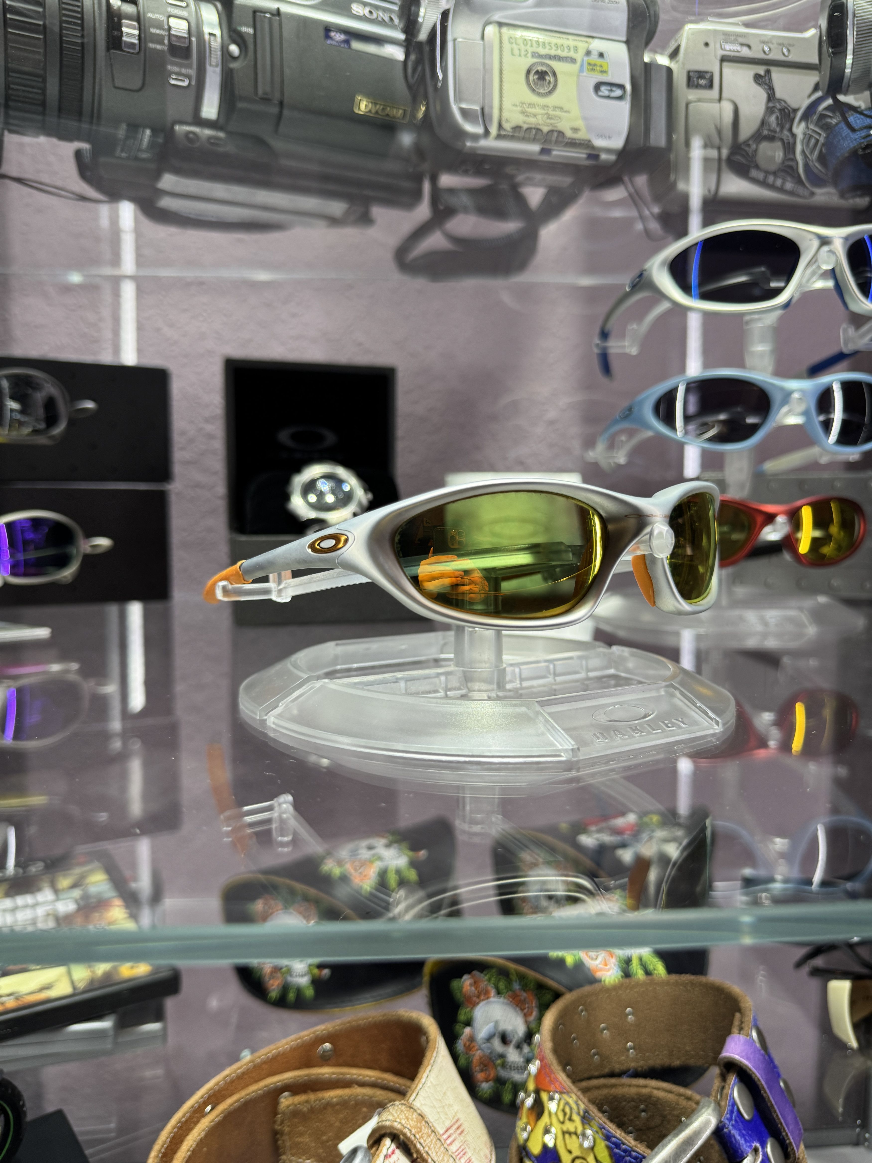 Oakley Oakley XX Twenty Silver Frame Iridium Red Sunglasses Size ONE SIZE - 1 Thumbnail