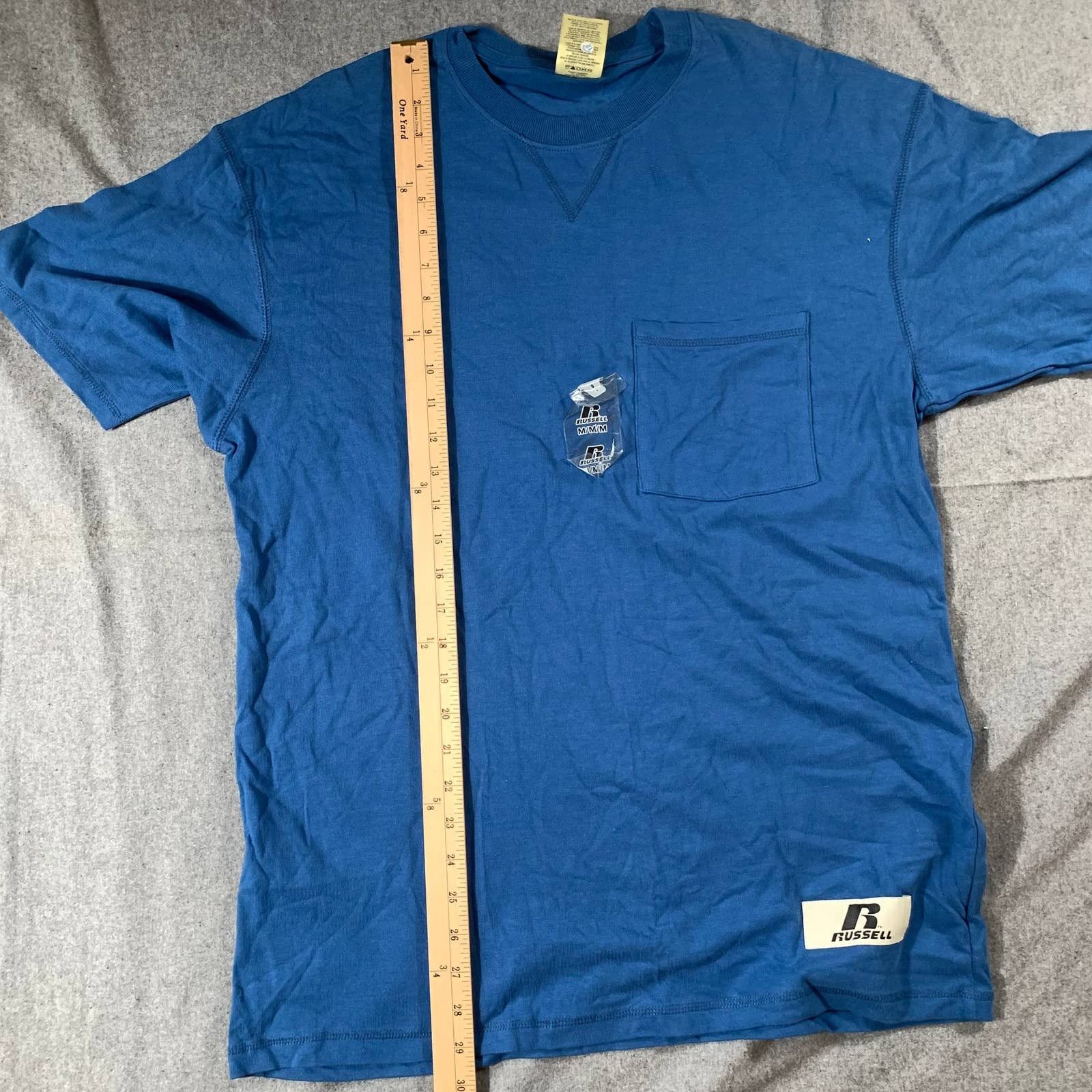 Other Russell Shirt Adult Medium Blue Athletic Casual T Shirt Mens Size US M / EU 48-50 / 2 - 5 Thumbnail